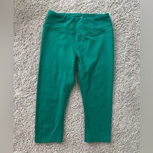 The North Face Teal Calf Length Leggings-Size M